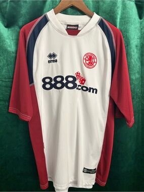 Errea 2004 Middlesbrough White & Red Away  Jersey